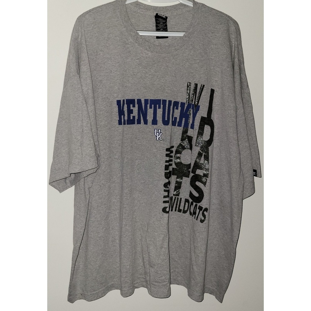 Starter Vintage Y2K University Kentucky Wildcats Shirt Mens 3XL Gray Basketball